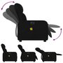 Voir la diapositive 6 : VIDAXL Fauteuil de massage inclinable électrique Noir Tissu