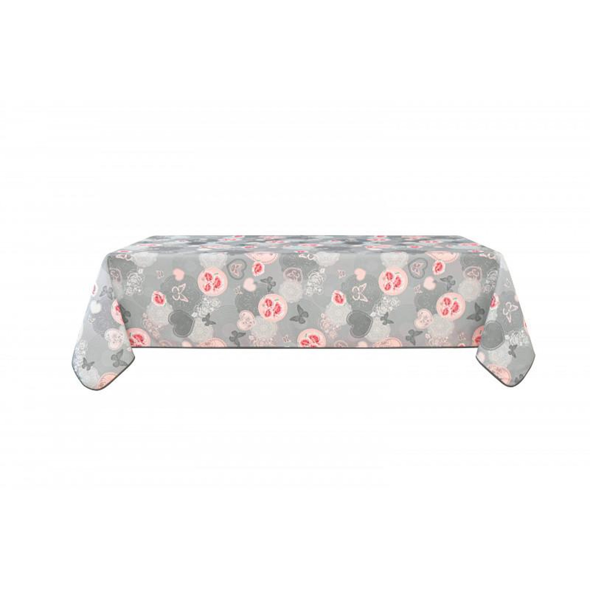 Voir la diapositive 5 : UNIVERS DECOR Nappe anti tache rectangulaire  suzy  145 x 300 cm (8 à 12 couverts) -  -