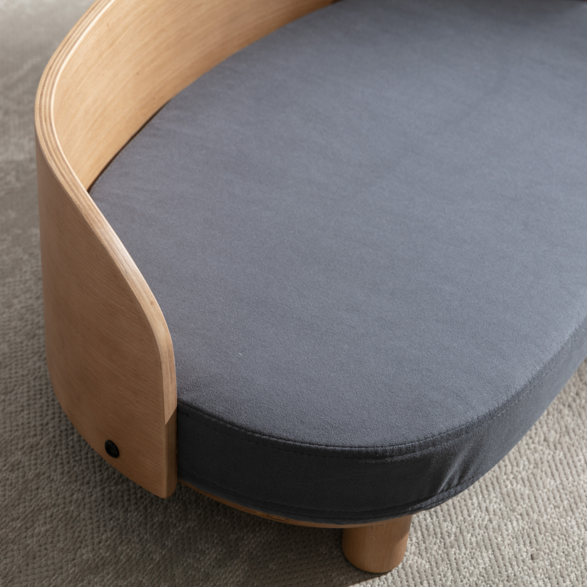 SWEEEK Panier pour chien et chat, lit pour animaux de compagnie, en bois