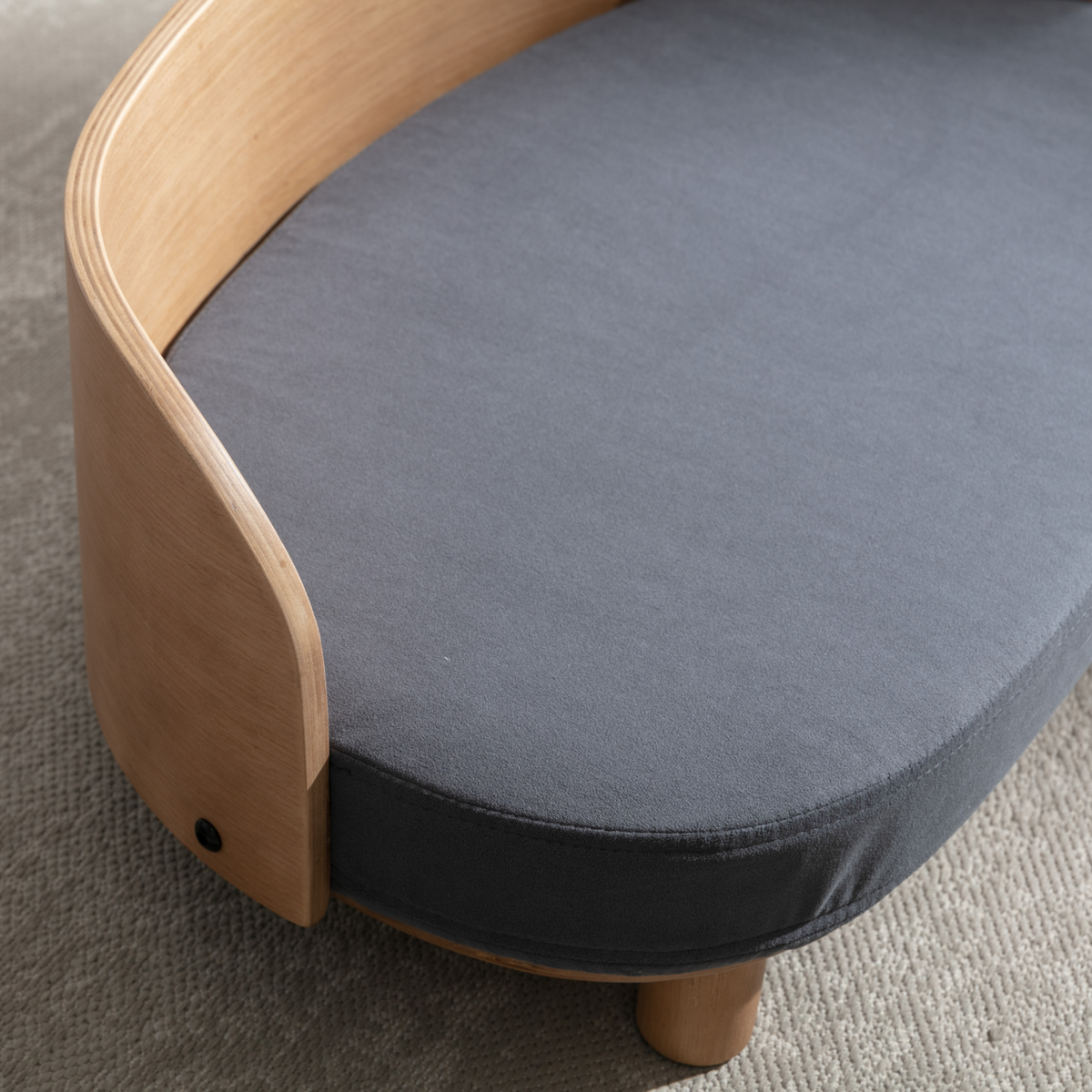 SWEEEK Panier pour chien et chat, lit pour animaux de compagnie, en bois