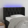 Voir la diapositive 1 : VIDAXL Tete de lit a LED Noir 83x16x78/88 cm Velours