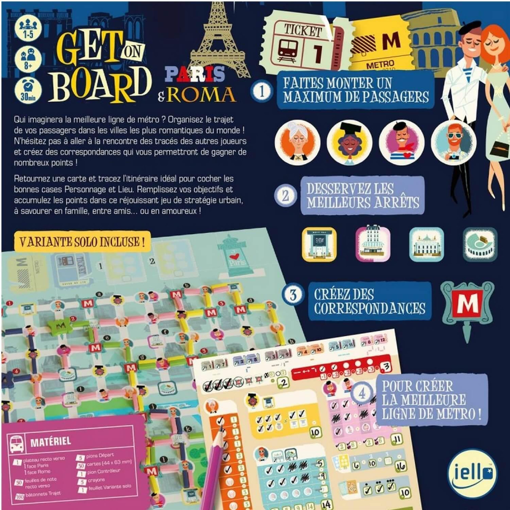 Voir la diapositive 4 : Iello Get on board : paris et rome