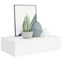 Voir la diapositive 3 : VIDAXL Etageres a tiroirs murales 2 pcs Blanc 40x23,5x10 cm MDF