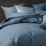 BATON ROUGE Housse de couette 100% lin lavé. Coloris disponibles : Beige, Rose, Rouge, Jaune, Blanc, Violet, Bleu