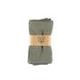 Voir la diapositive 5 : BJORN Serviette de table - 6 pièces - Lin et coton vert de gris