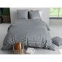 Voir la diapositive 3 : ATELIER DU COTON Parure de couette 100% coton 57fils - geo