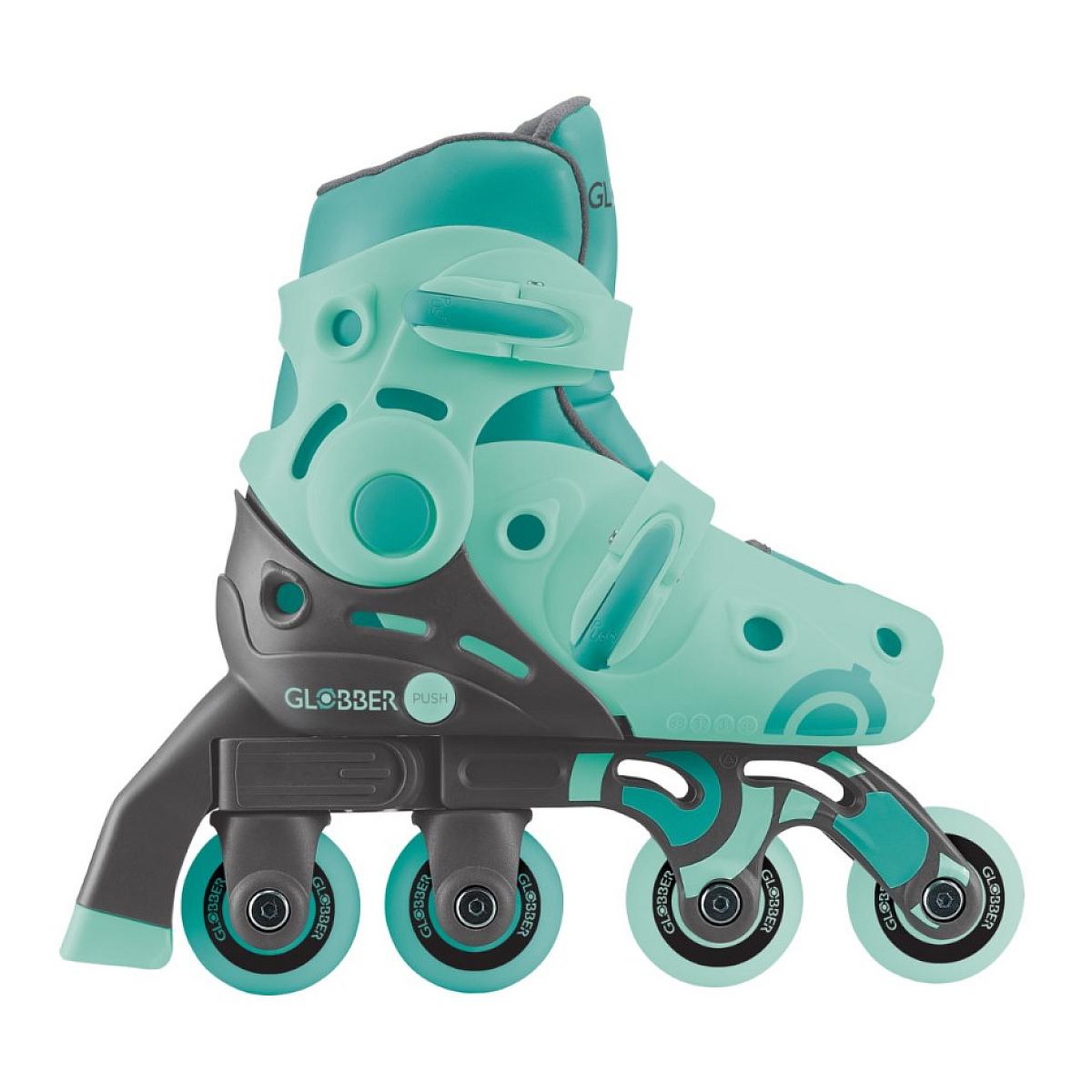 Globber Patins à Roulettes 2 en 1 - T. 30-33 - Menthe Pastel