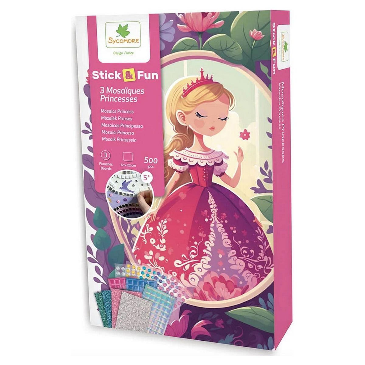 Au Sycomore Stick'N Fun - Mini mosaïques - Princesses