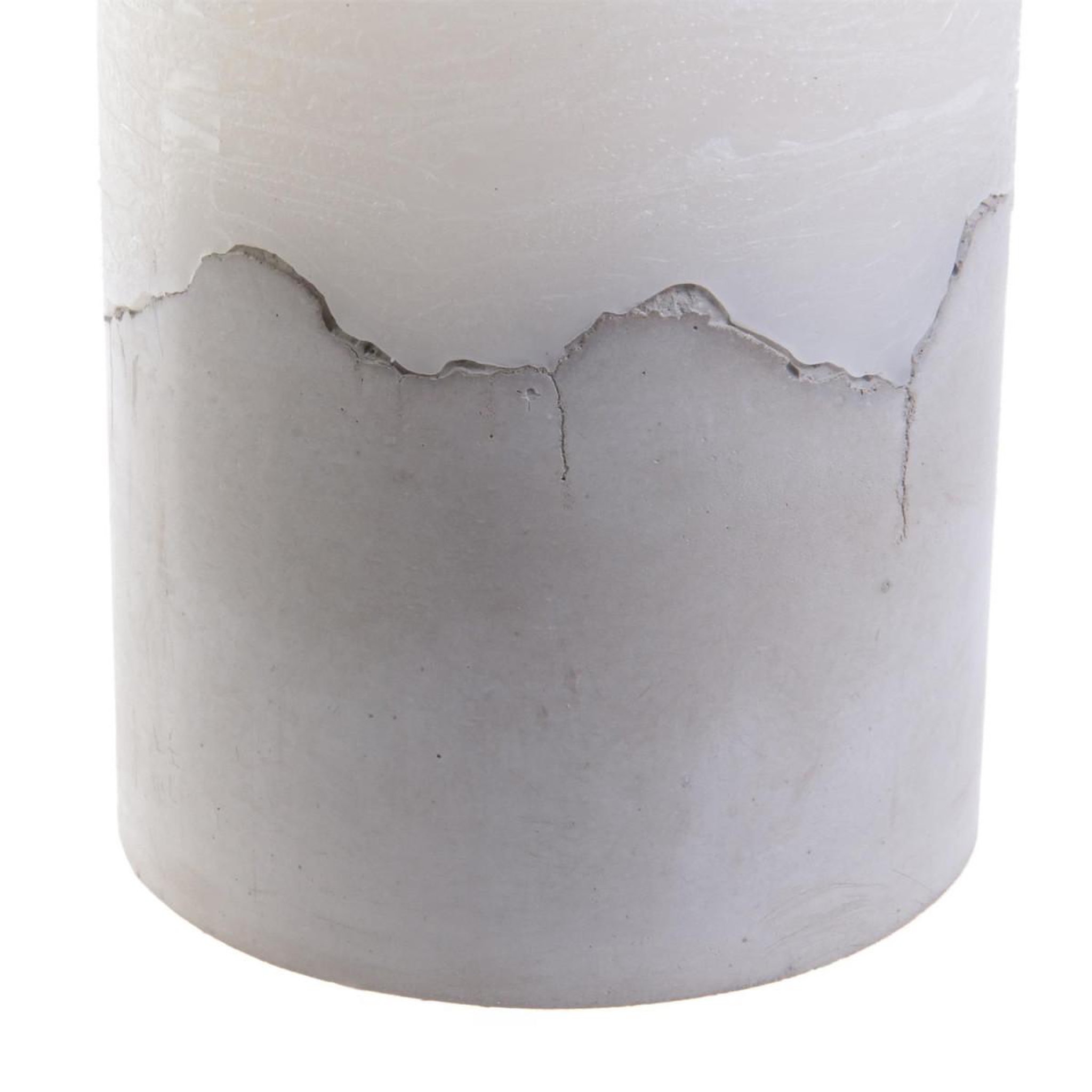 Voir la diapositive 3 : The Home Deco Factory Bougie Ronde Led  Base Ciment  10cm Blanc