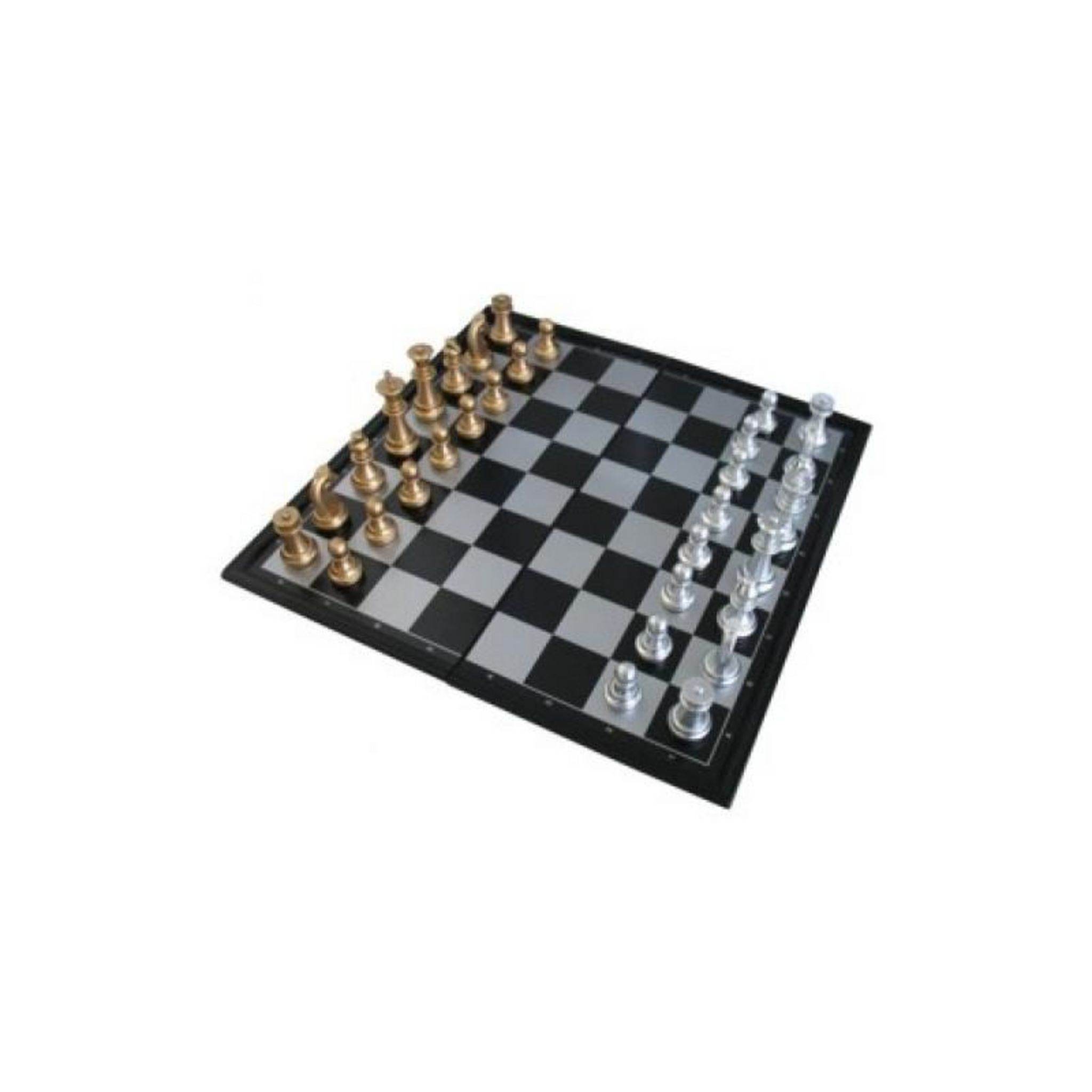 Jeu D'échecs Lanceur De Disque Manopoulos – Pions Laiton Nickelé – NEUF