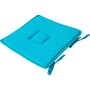 TOILINUX Galette de chaise uni effet Bachette - 40 x 40 cm - Turquoise