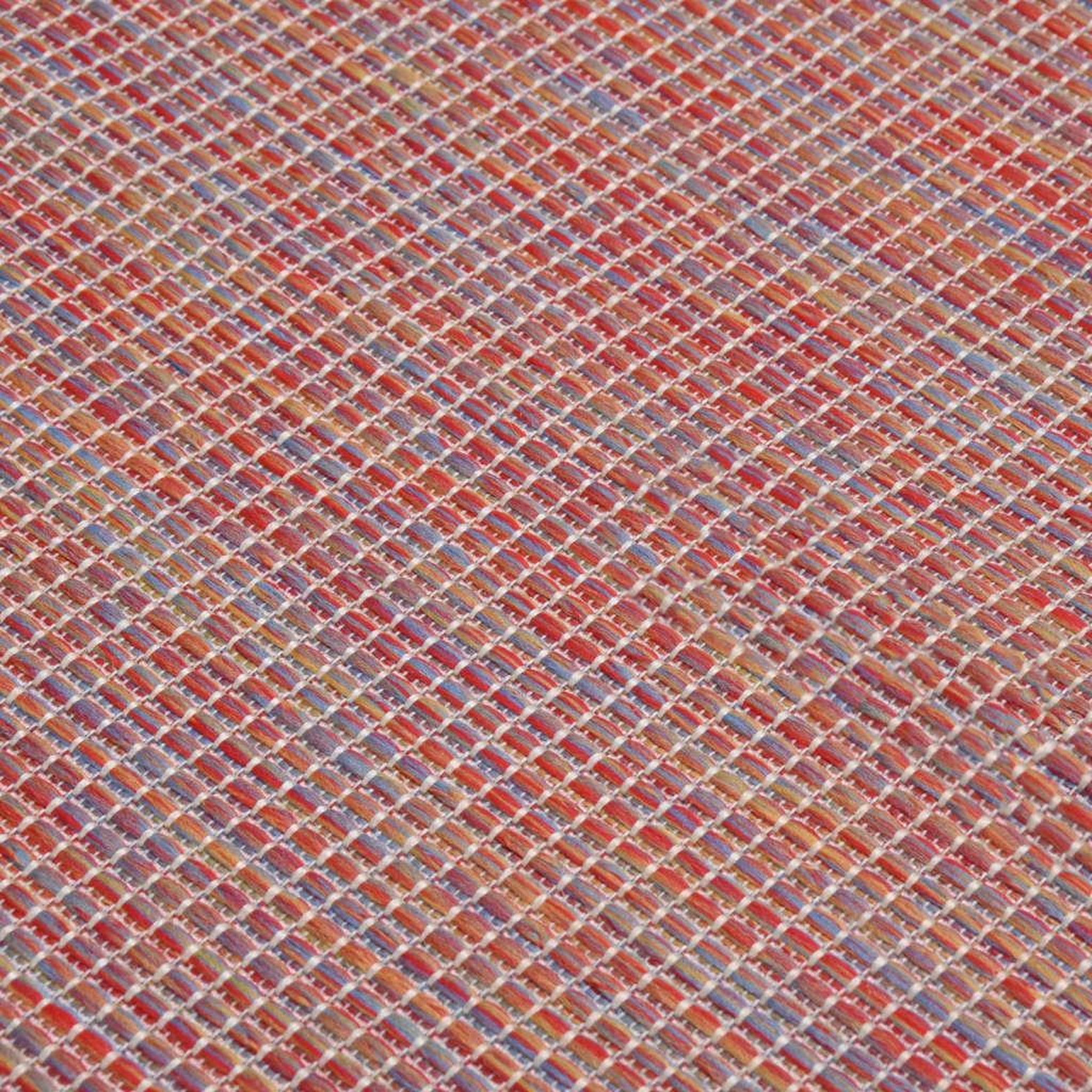 Voir la diapositive 5 : VIDAXL Tapis a tissage plat d'exterieur 120x170 cm Rouge
