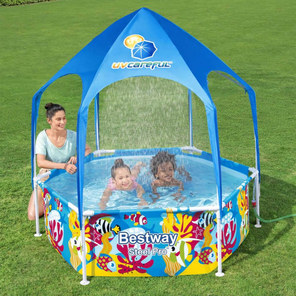 BESTWAY Bestway Piscine hors sol pour enfants Pro UV Careful Acier 183x51 cm