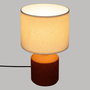 Voir la diapositive 4 : ATMOSPHERA Lampe à Poser Cylindrique  Kassy  34cm Terracotta