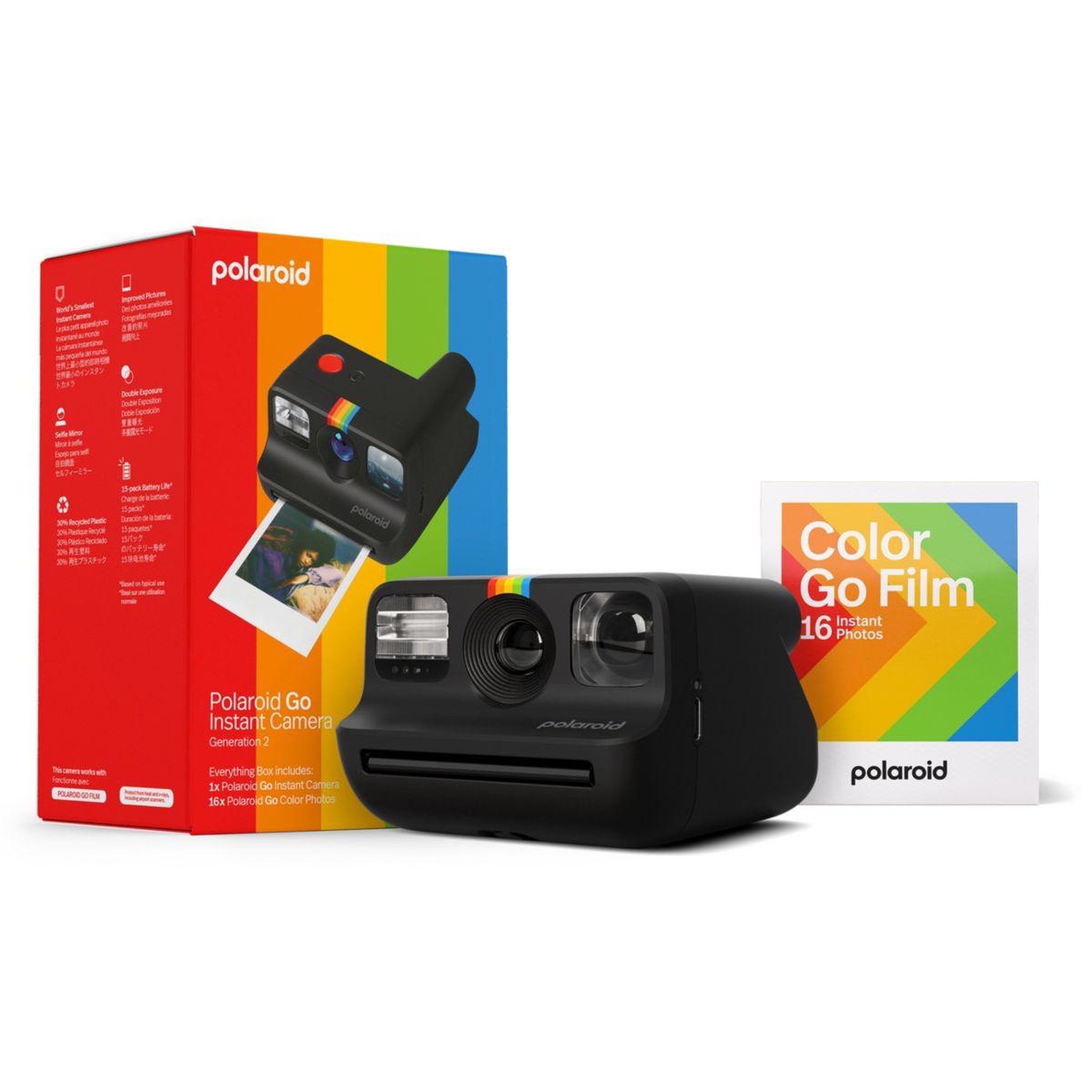 Voir la diapositive 4 : POLAROID Appareil photo Instantané Box Go Generation 2 Black