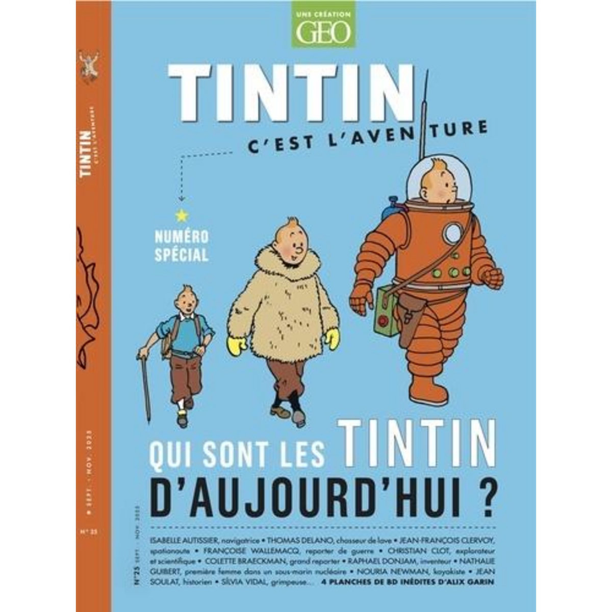 TINTIN C'EST L'AVENTURE N° 25, SEPTEMBRE-NOVEMBRE 2025 : QUI SONT LES TINTIN D'AUJOURD'HUI ?, Léost Claire
