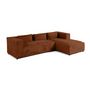 Voir la diapositive 2 : LISA DESIGN Stella - canapé d'angle droit - 4 places - en fausse fourrure