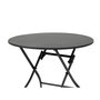 Voir la diapositive 3 : HESPERIDE Table de jardin ronde Greensboro 4 places Graphite - Hespéride