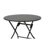 Voir la diapositive 3 : HESPERIDE Table de jardin ronde Greensboro 4 places Graphite - Hespéride