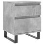 Voir la diapositive 2 : VIDAXL Table de chevet gris béton 40x35x50 cm bois d'ingénierie