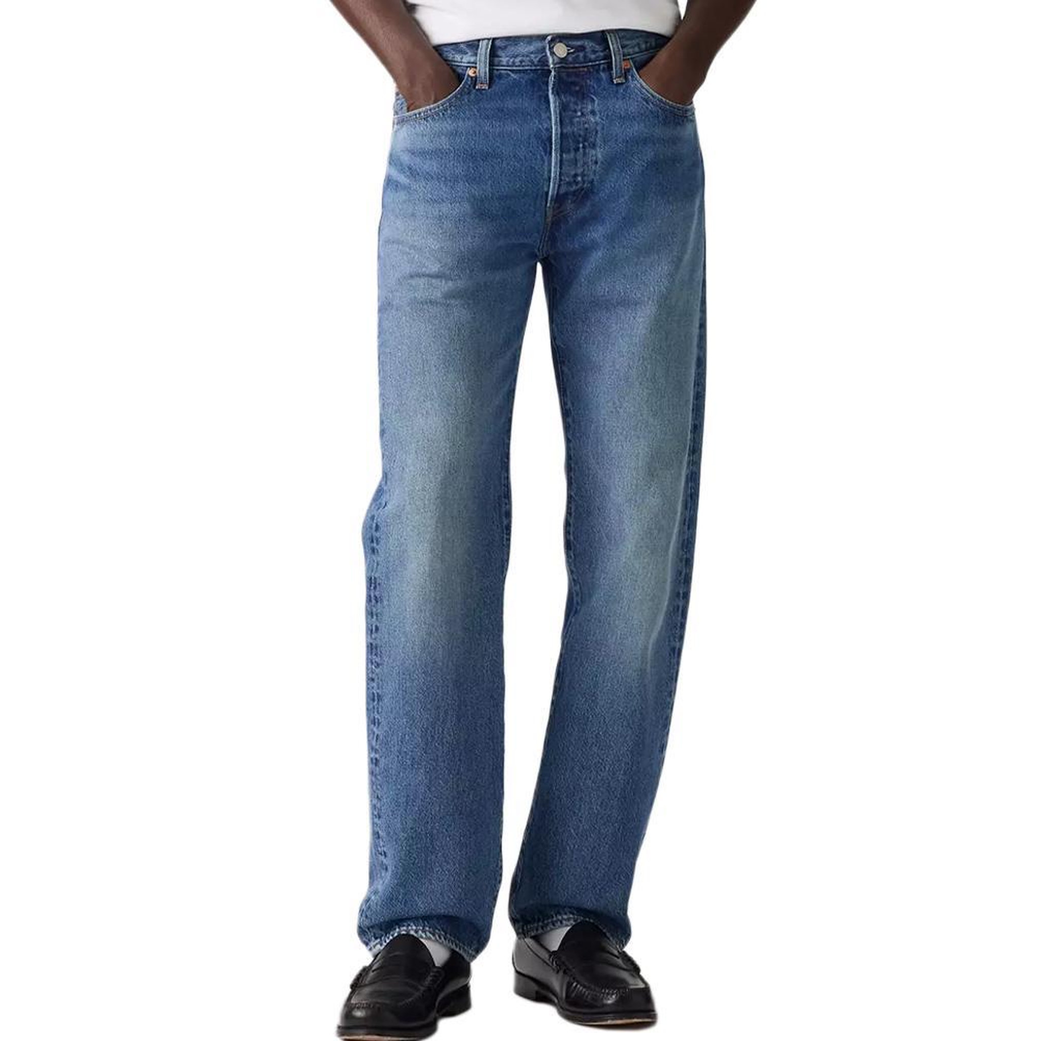 Voir la diapositive 1 : Levi's Jean bleu homme levi's 501 levis original fit med