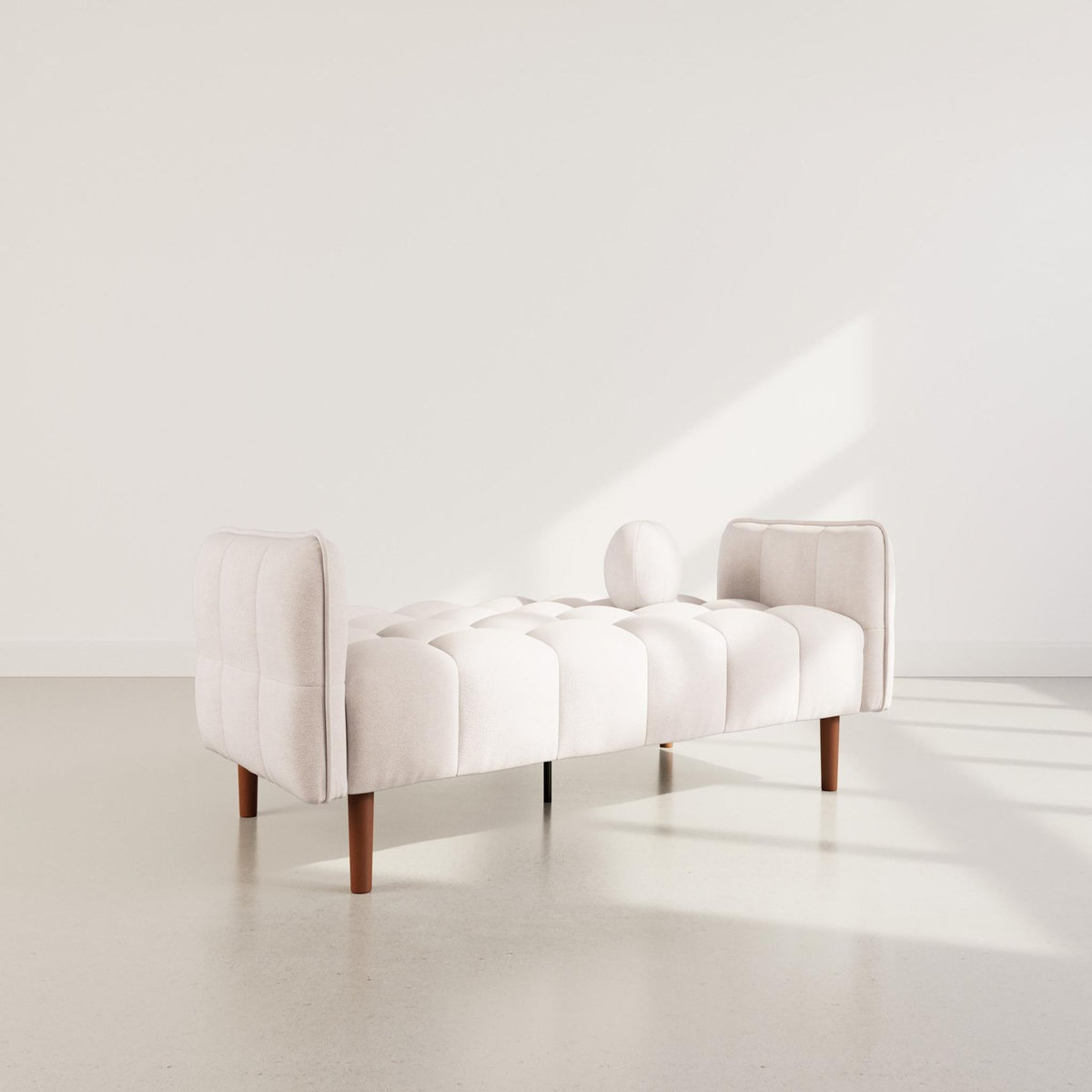 BEST MOBILIER Adam - canapé convertible clic-clac 2 places en tissu texturé