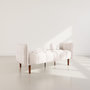 Voir la diapositive 3 : BEST MOBILIER Adam - canapé convertible clic-clac 2 places en tissu texturé