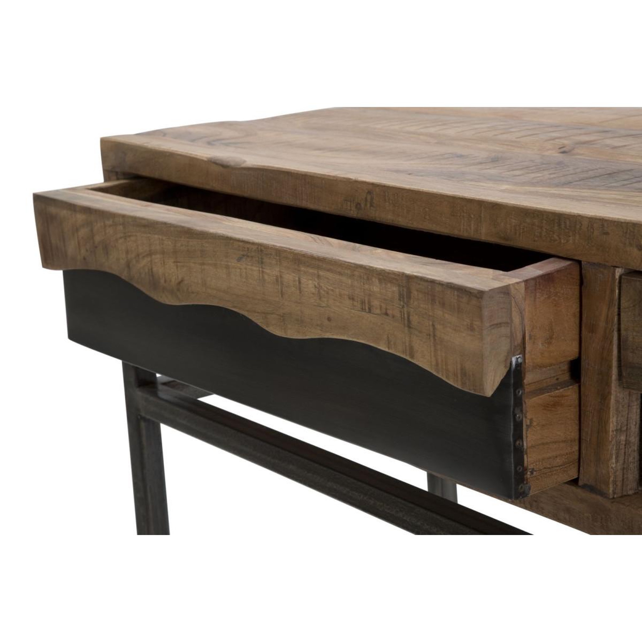 Voir la diapositive 4 : Paris Prix Console design en bois  yellowstone  118cm marron