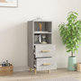 Voir la diapositive 3 : VIDAXL Buffet Gris beton 34,5x34x90 cm Bois d'ingenierie