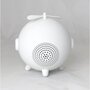 Inovalley Radio-réveil design HP Bluetooth Blanc Heliclock