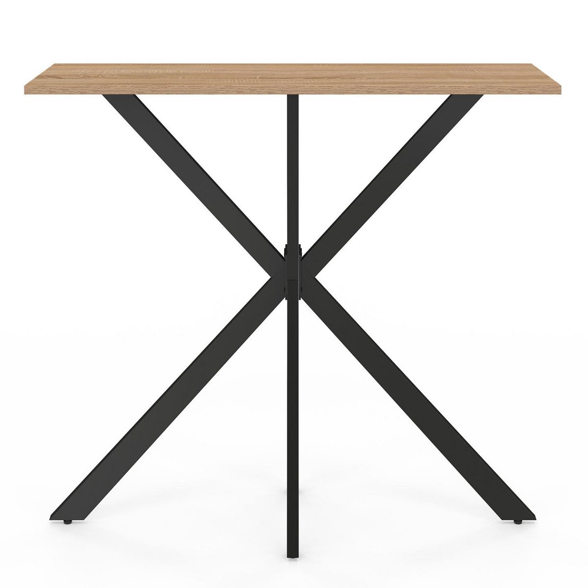 ID MARKET Console ALIX pied araignée bois et noir