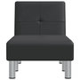 Voir la diapositive 4 : VIDAXL Chaise longue noir similicuir