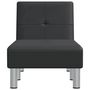 Voir la diapositive 4 : VIDAXL Chaise longue noir similicuir