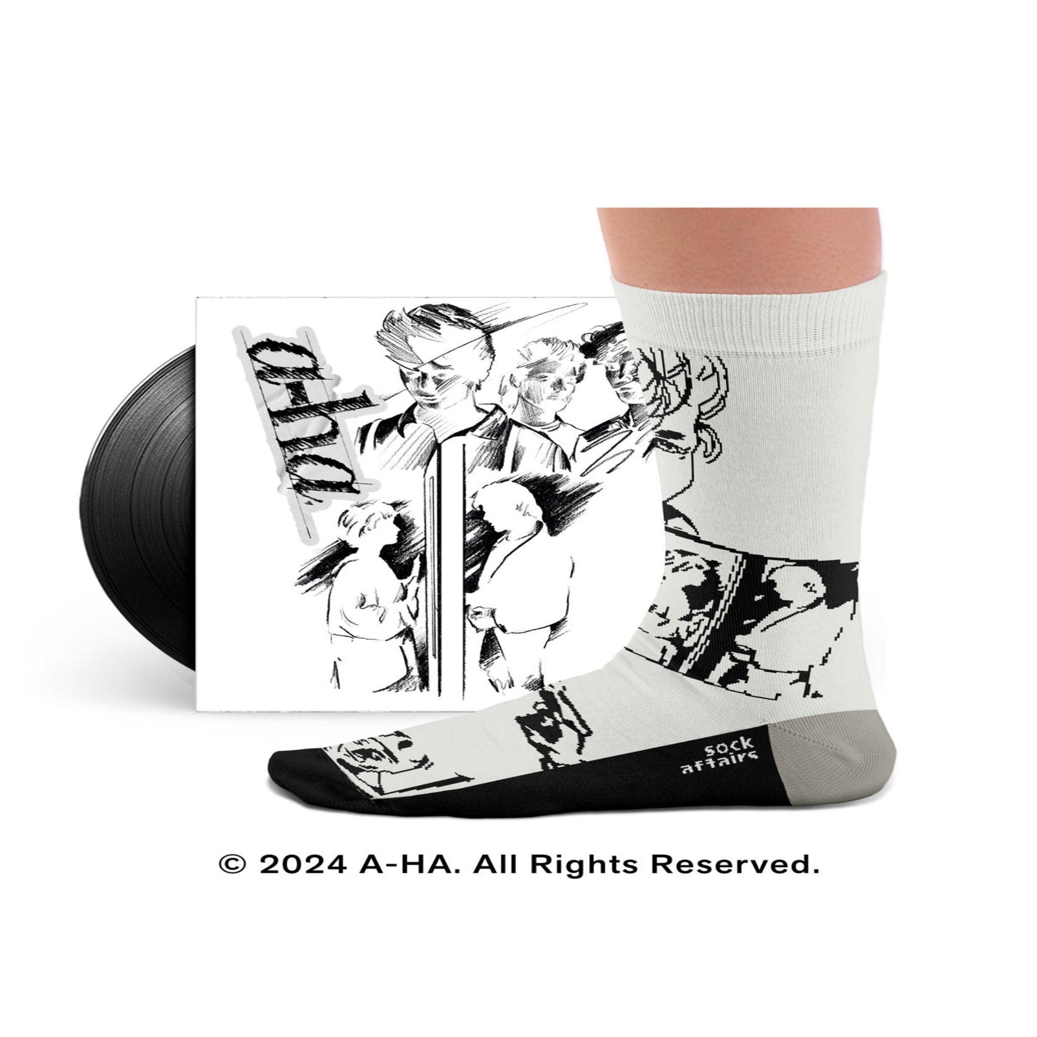 Voir la diapositive 3 : SOCK AFFAIRS Chaussettes a-ha, take on me