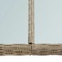 Voir la diapositive 5 : VIDAXL Table a manger Marron 200x100x74 cm Verre et resine tressee