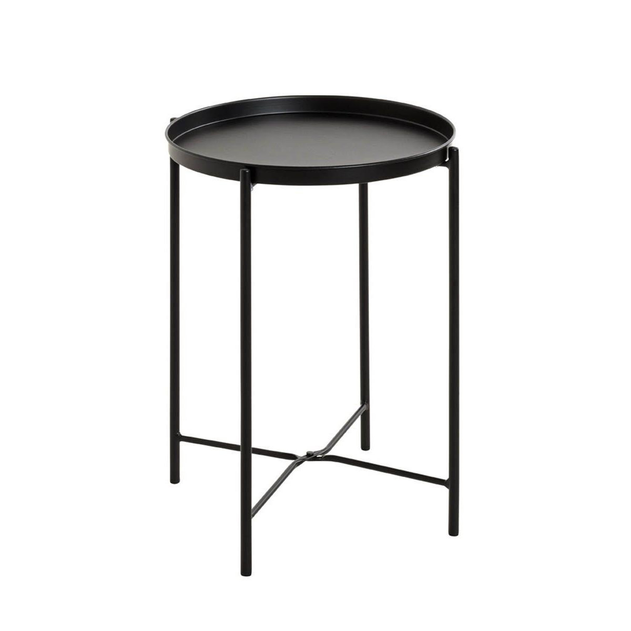 Paris Prix Table d'appoint métal  yann  50cm noir