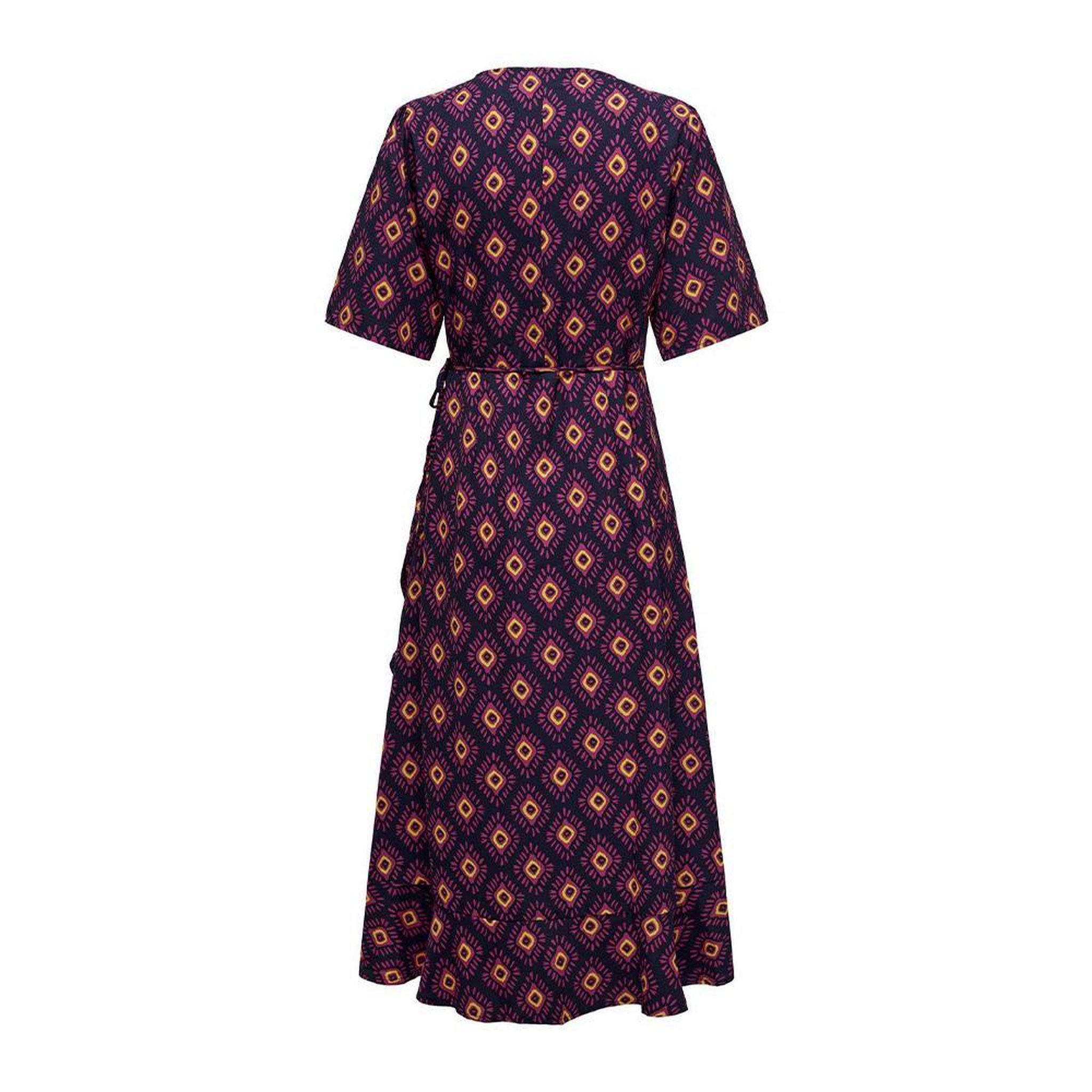 Voir la diapositive 3 : Only Robe longue Marine/Rose Femme Only Leah