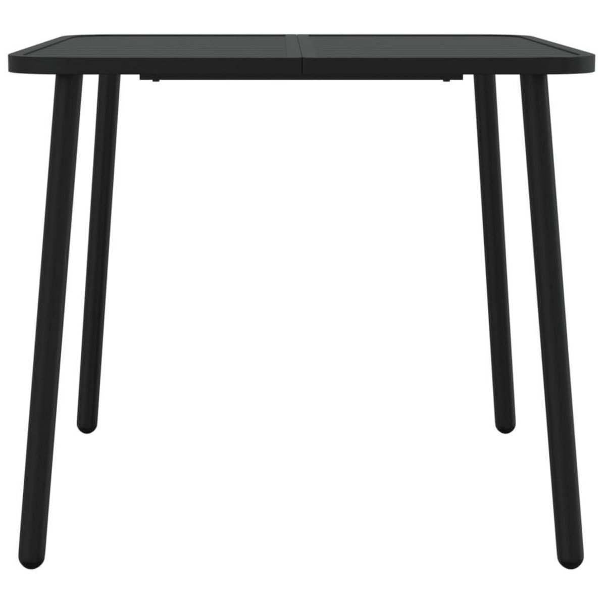 VIDAXL Table de jardin anthracite 80x80x71 cm acier
