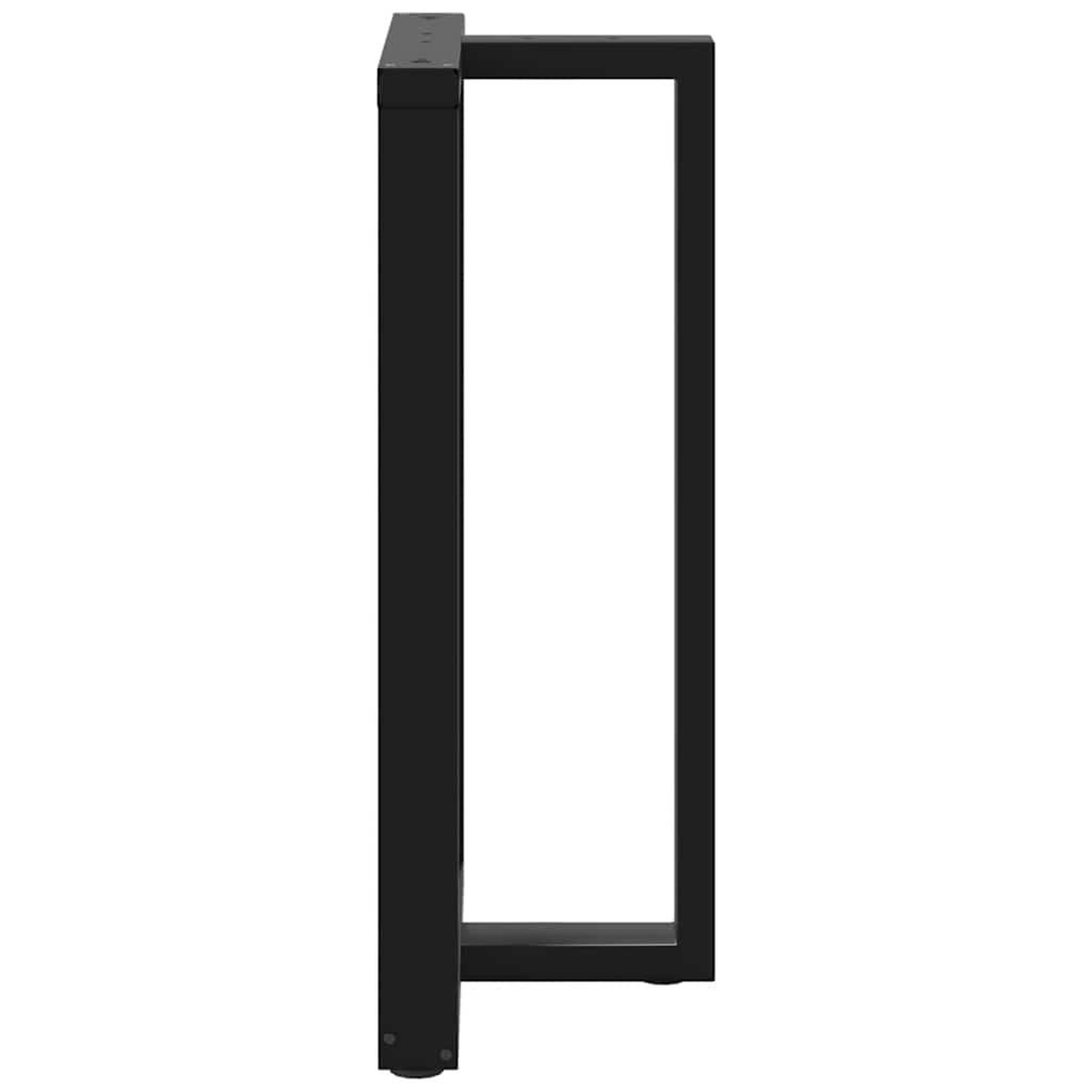 Voir la diapositive 5 : VIDAXL Pieds de table de bar forme de T 2 pcs noir 60x35x(100-101) cm