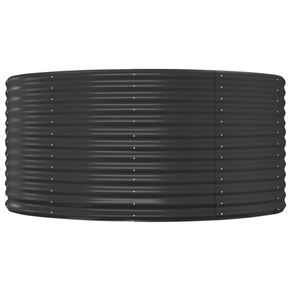 VIDAXL Lit sureleve de jardin Anthracite Acier enduit de poudre