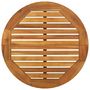 Voir la diapositive 4 : VIDAXL Table de bar de jardin Ø60x105 cm Bois d'acacia solide