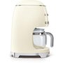 Voir la diapositive 3 : SMEG Cafetière programmable DCF02CREU creme