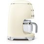 Voir la diapositive 3 : SMEG Cafetière programmable DCF02CREU creme