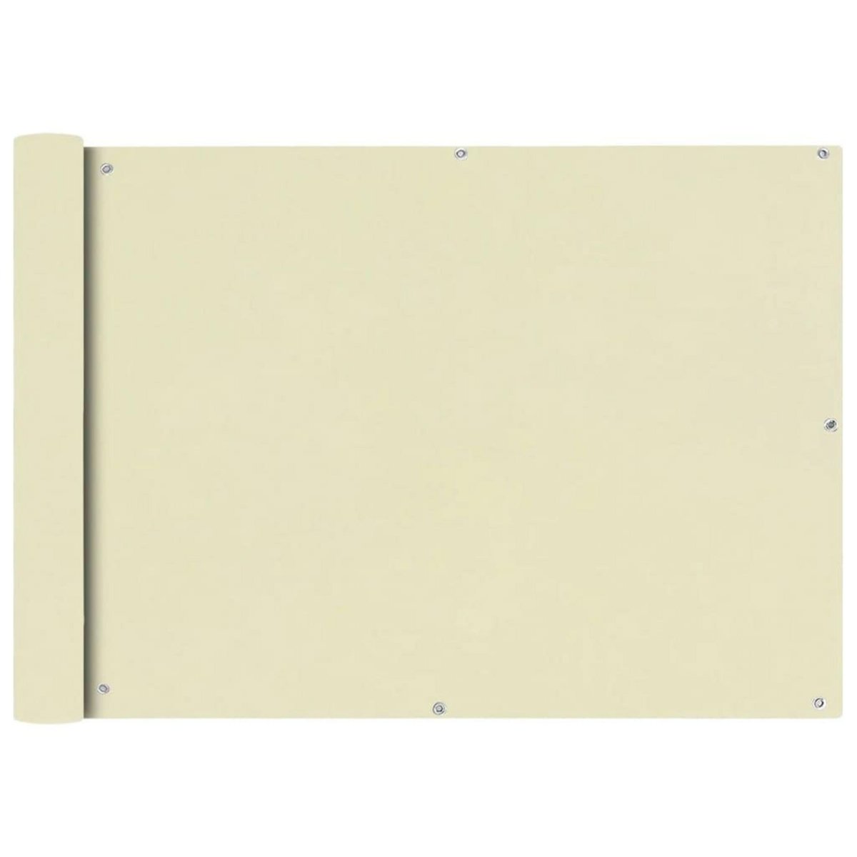 VIDAXL Ecran de balcon en tissu Oxford 75x400 cm Creme