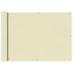 VIDAXL Ecran de balcon en tissu Oxford 75x400 cm Creme