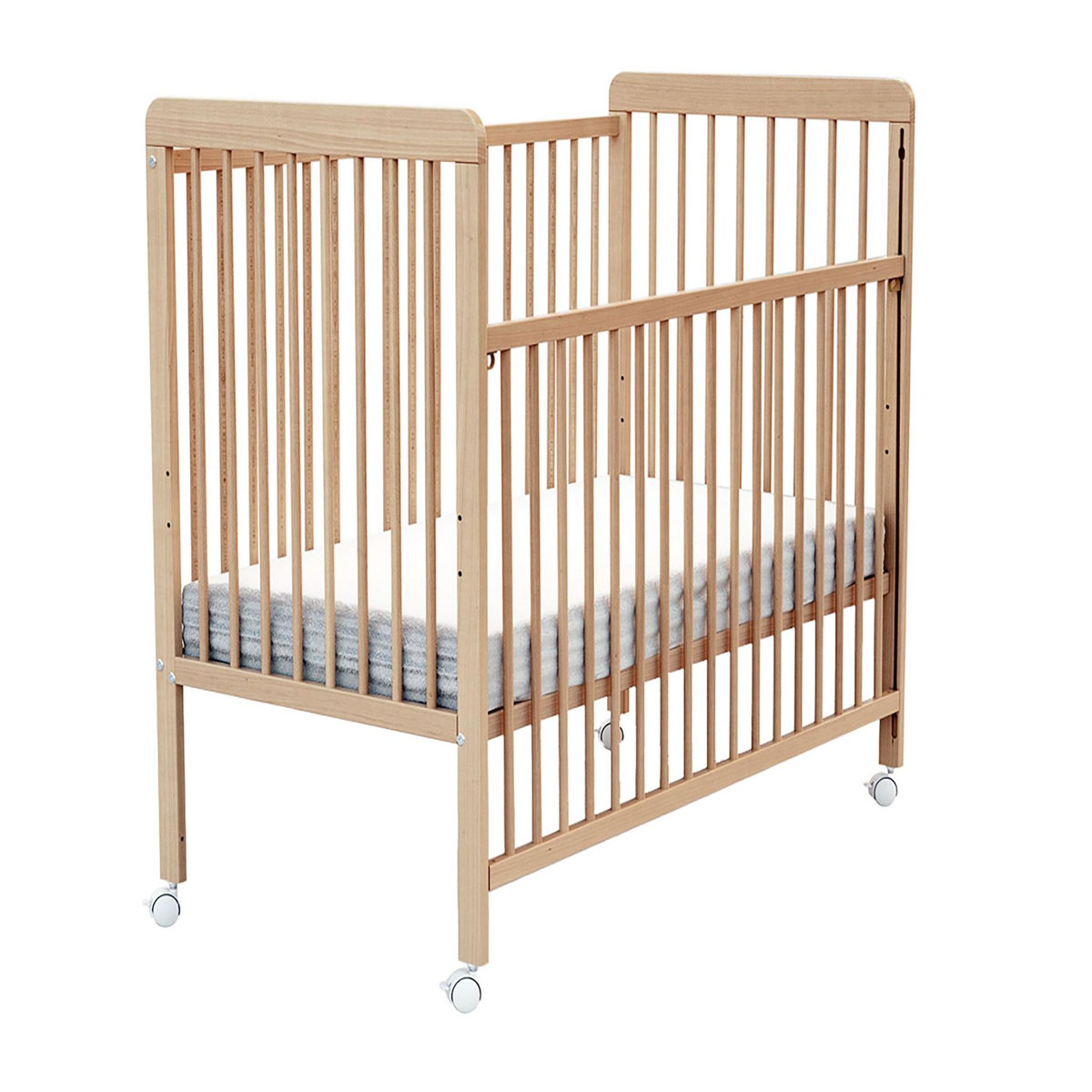 WEBABY Lit bébé coulissant en bois ESSENTIEL 60 x 120 cm