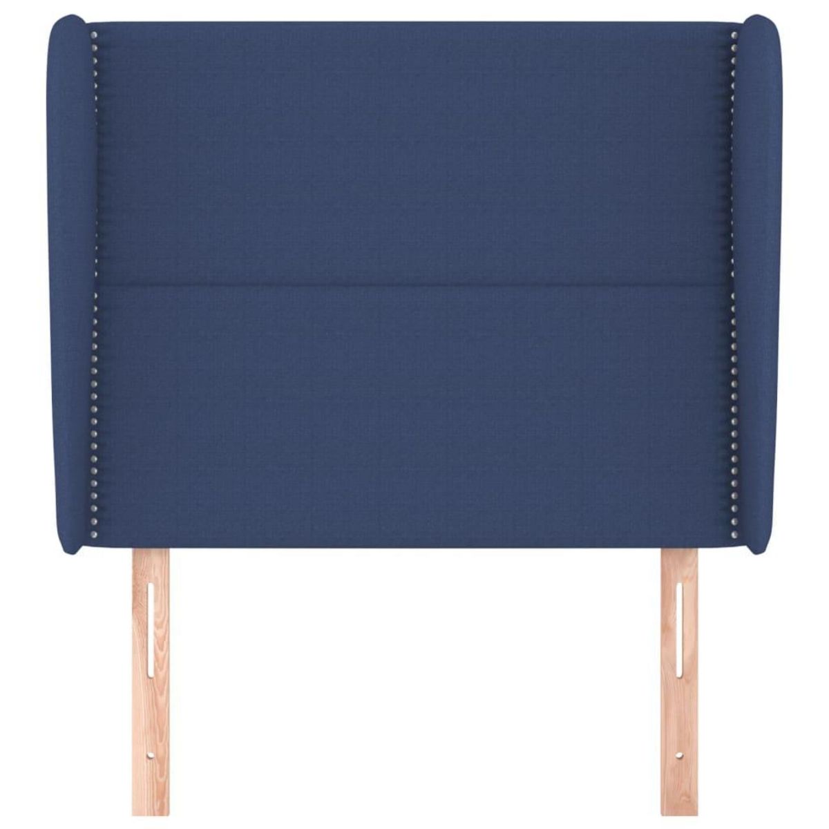 VIDAXL Tete de lit avec oreilles Bleu 103x23x118/128 cm Tissu