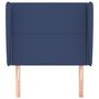 Voir la diapositive 3 : VIDAXL Tete de lit avec oreilles Bleu 103x23x118/128 cm Tissu