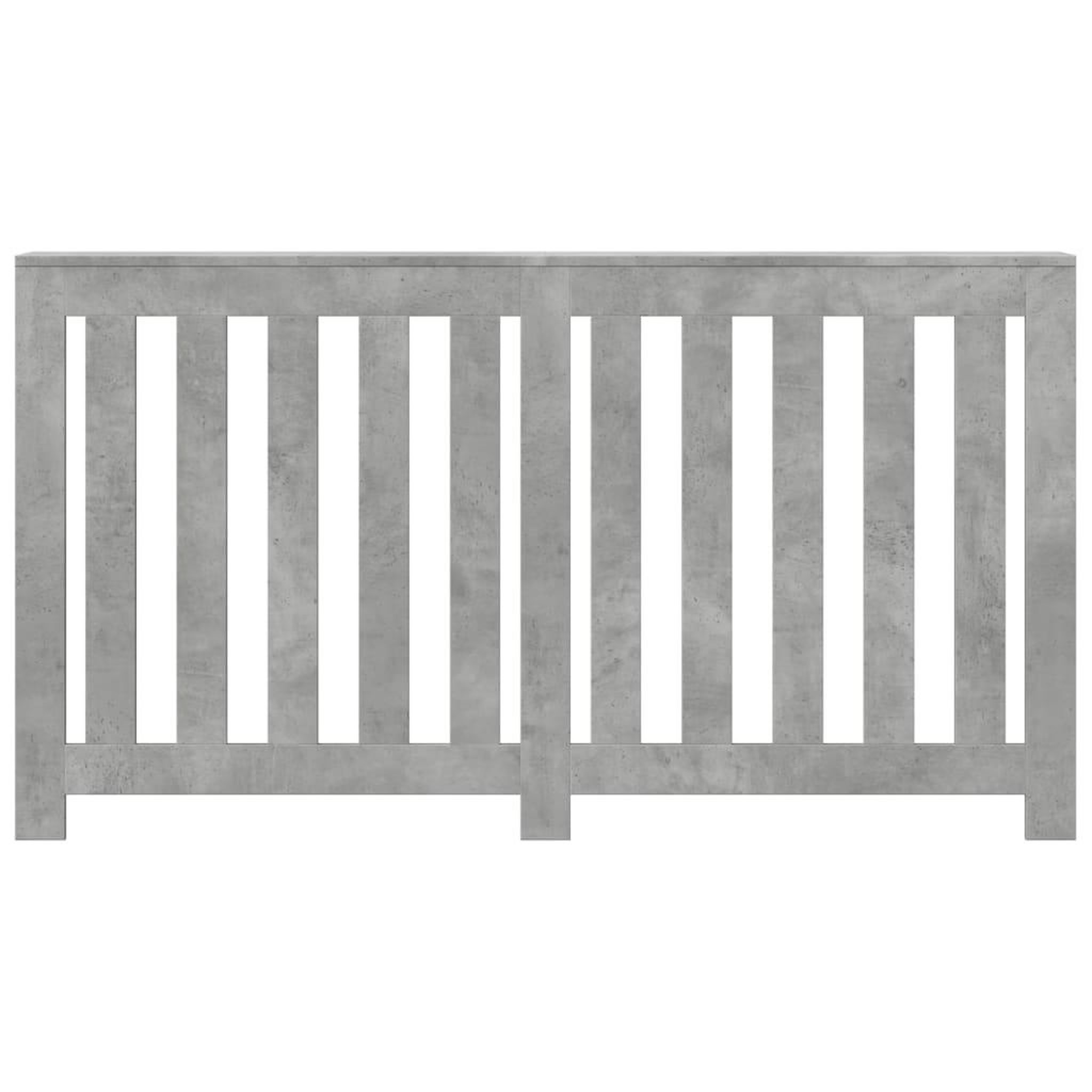Voir la diapositive 3 : VIDAXL Cache-radiateur gris beton 149x20x82 cm bois d'ingenierie