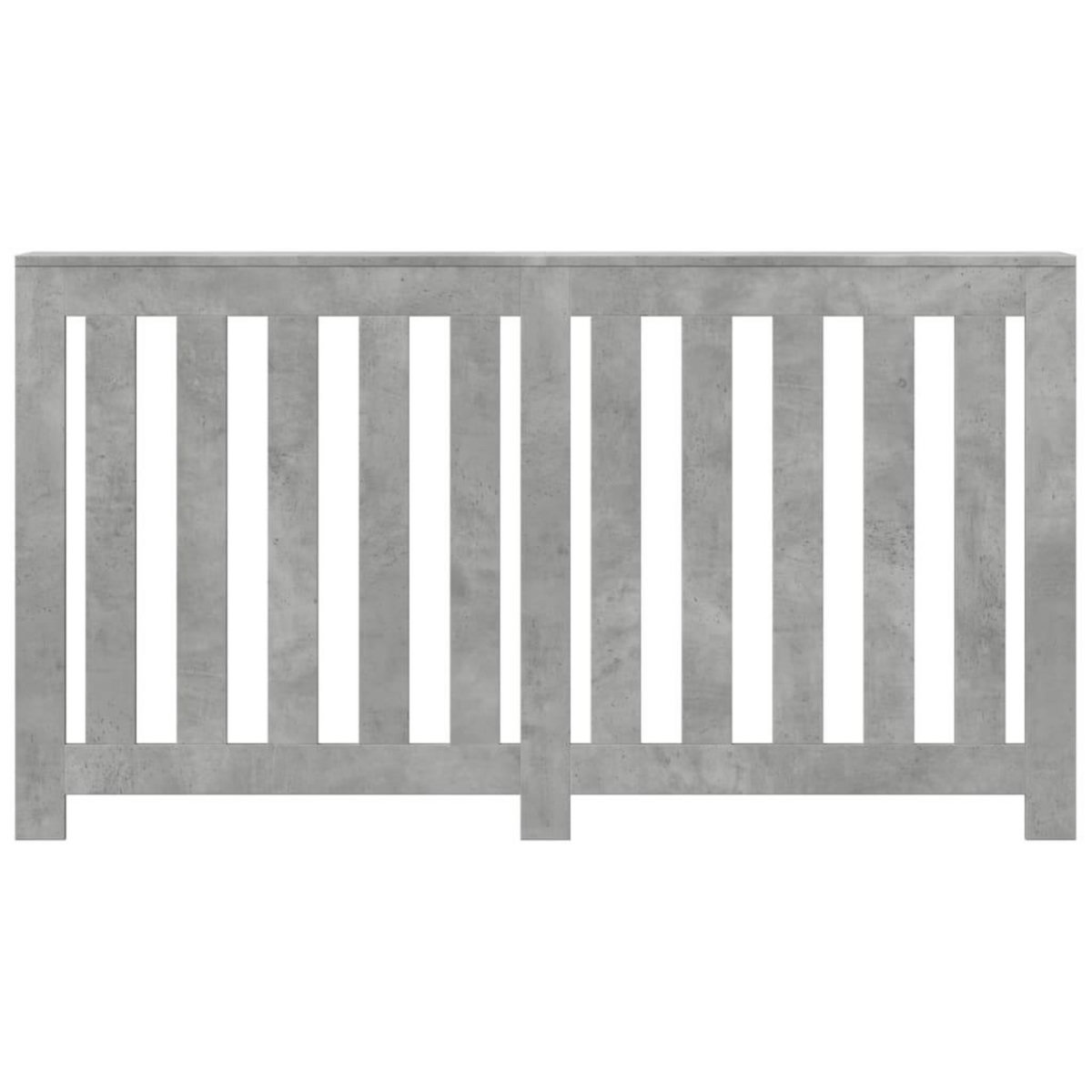 VIDAXL Cache-radiateur gris beton 149x20x82 cm bois d'ingenierie